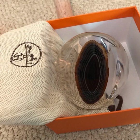 Hermes cuff Limited Edition 2016 geode and acrylic size M - Picture 9 of 12